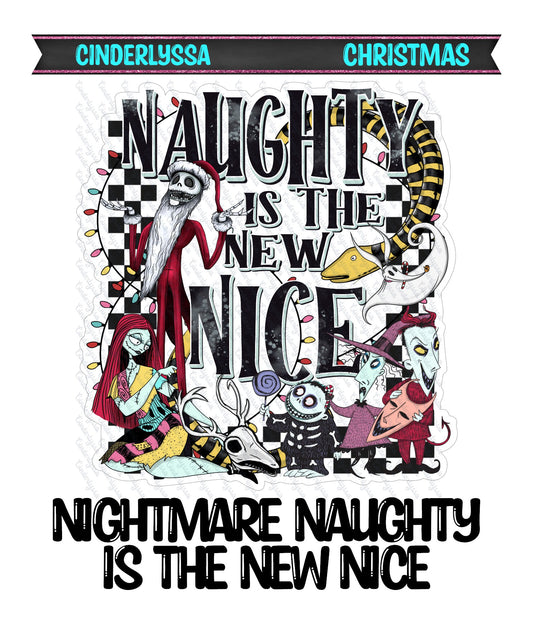 Nightmare Naughty is the New Nice Cardstock Silicone Mold, Aroma Bead Molds, Premium Cardstock