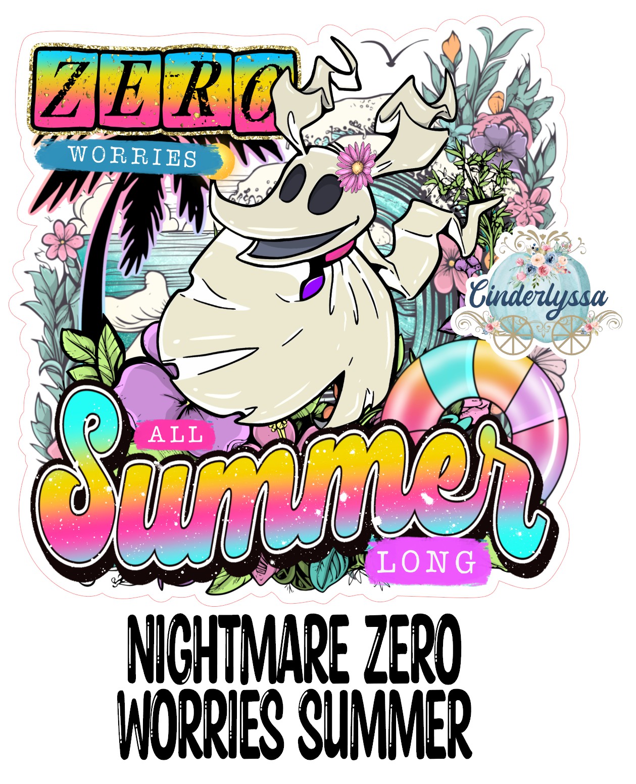 Nightmare Zero Worries Summer Cardstock Silicone Mold, Aroma Bead Molds, Premium Cardstock