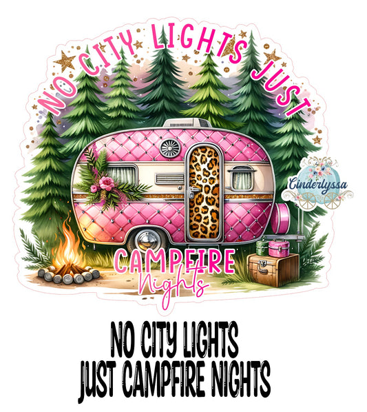 No City Lights Just Campfire Nights Cardstock Silicone Mold, Aroma Bead Molds, Premium Cardstock Images