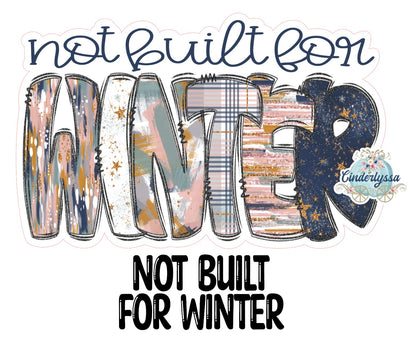 Not Built For Winter Cardstock Silicone Mold, Aroma Bead Molds, Premium Cardstock Images, Car Freshies
