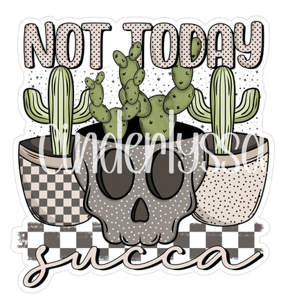 Not Today Succa: Succulents Cardstock Silicone Mold, Aroma Bead Molds, Car Freshies, Premium Cardstock Images