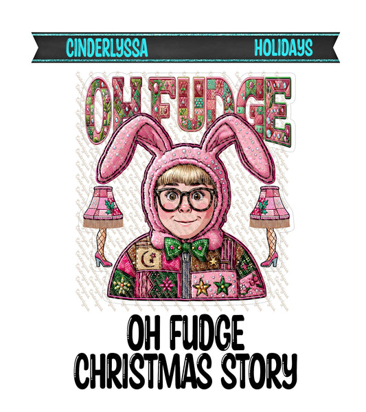 Oh Fudge Christmas Story Cardstock Silicone Mold, Aroma Bead Molds, Premium Cardstock Images, Car Freshie