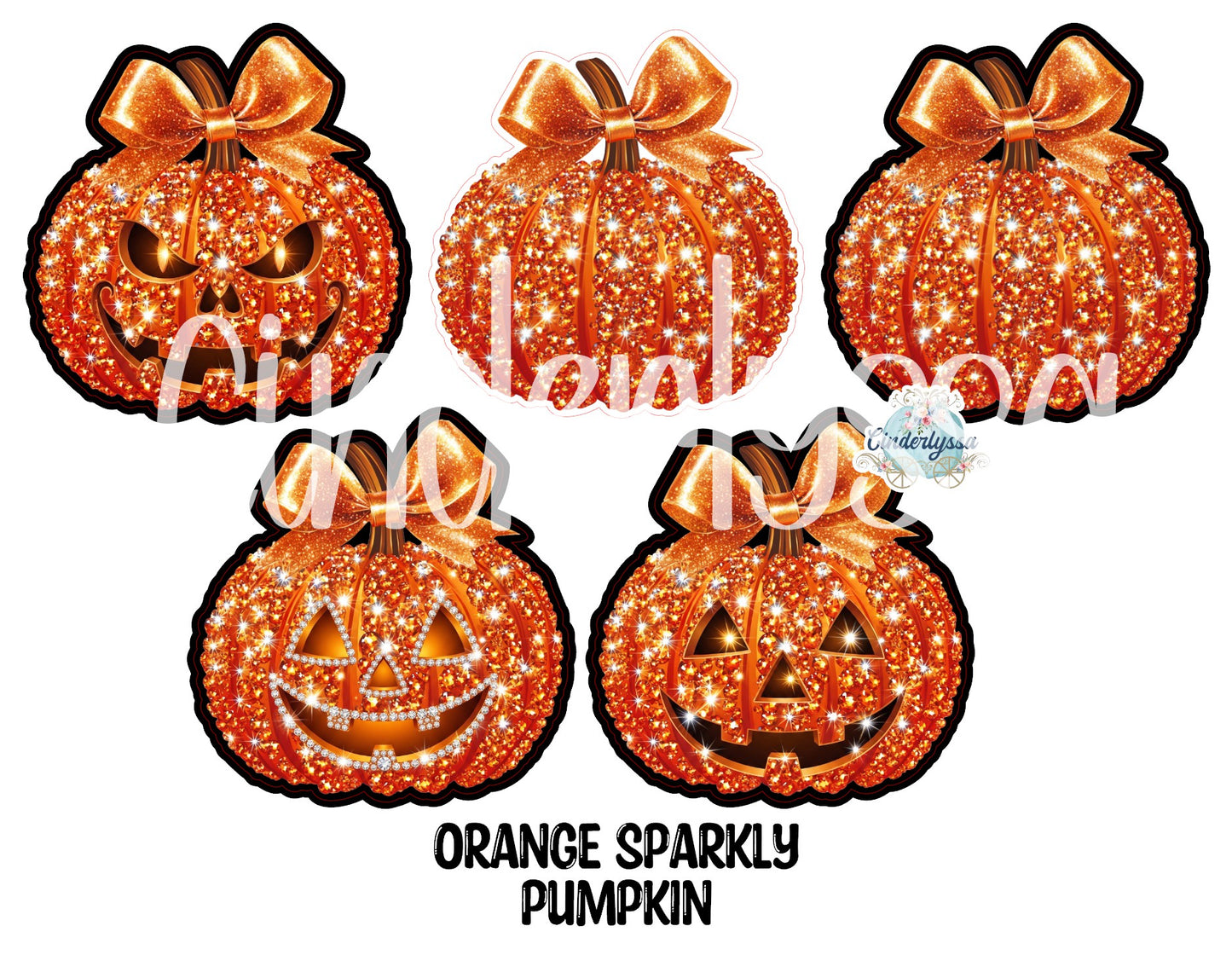 Orange Sparkly Pumpkin Cardstock Silicone Mold, Aroma Bead Molds, Premium Cardstock Images