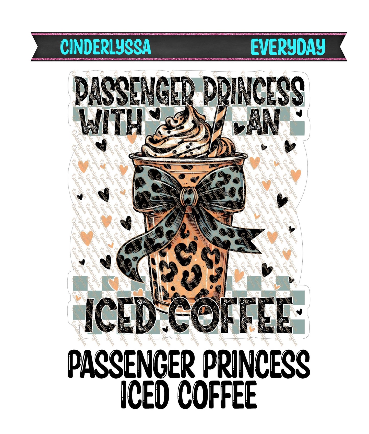 Passenger Princess Iced Coffee Cardstock Silicone Mold, Aroma Bead Molds