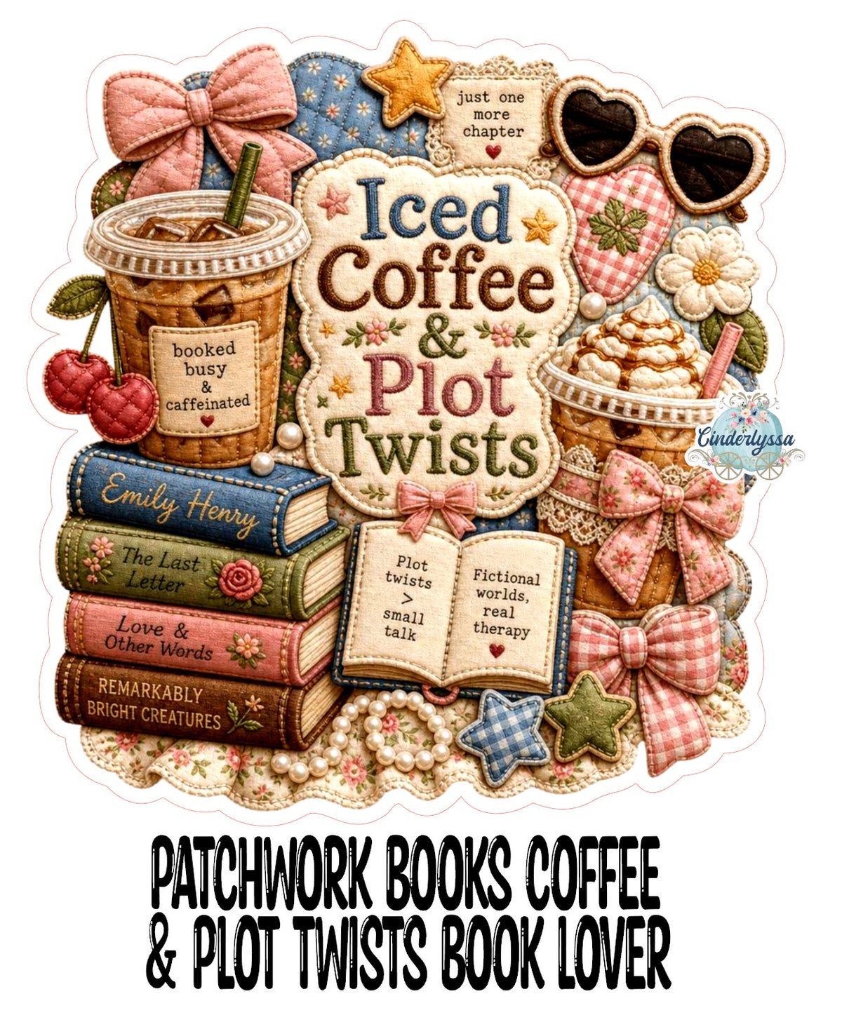 Patchwork Books Coffee & Plot Twists Book Lover Cardstock Silicone Mold, Aroma Bead Molds, Car Freshies, Premium Cardstock Images