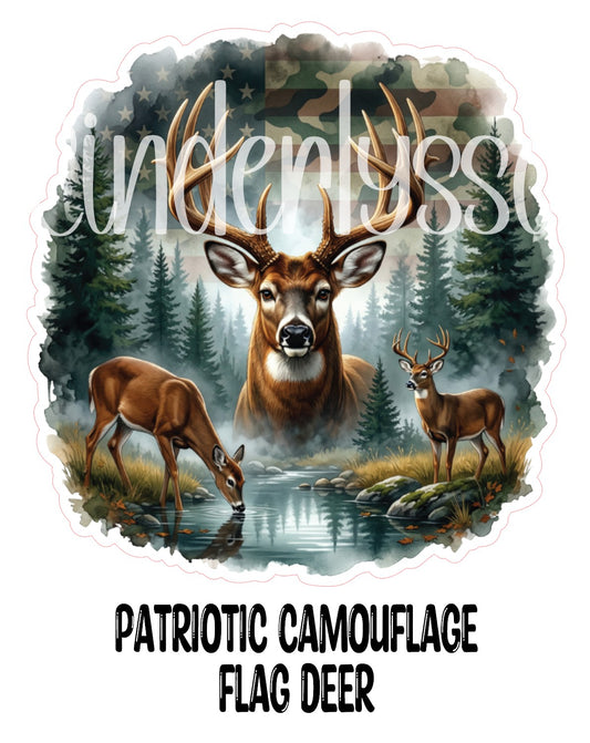 Patriotic Camouflage Flag Deer Cardstock Silicone Mold, Aroma Bead Molds, Premium Cardstock Images