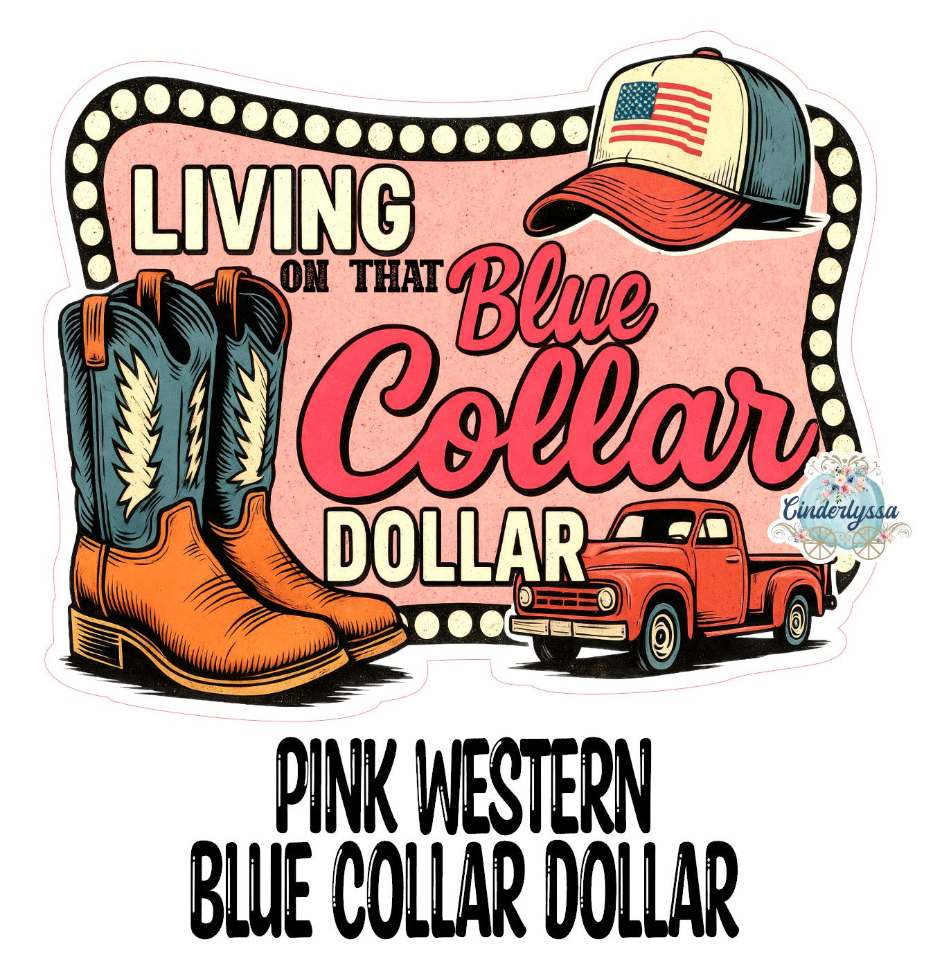 Pink Western Blue Collar Dollar Cardstock Silicone Mold, Aroma Bead Molds, Premium Cardstock Images