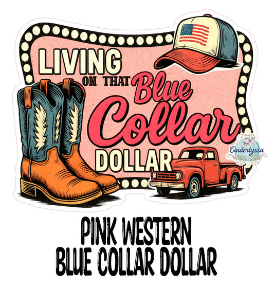 Pink Western Blue Collar Dollar Cardstock Silicone Mold, Aroma Bead Molds, Premium Cardstock Images