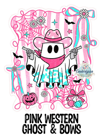 Pink Western Ghost & Bows Cardstock Silicone Mold, Aroma Bead Molds, Car Freshies, Premium Cardstock Images