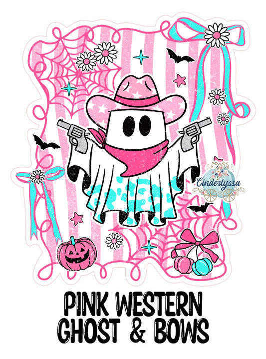 Pink Western Ghost & Bows Cardstock Silicone Mold, Aroma Bead Molds, Car Freshies, Premium Cardstock Images