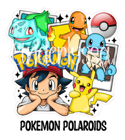 Pokemon Polaroids Cardstock Silicone Mold, Aroma Bead Molds, Premium Cardstock Images