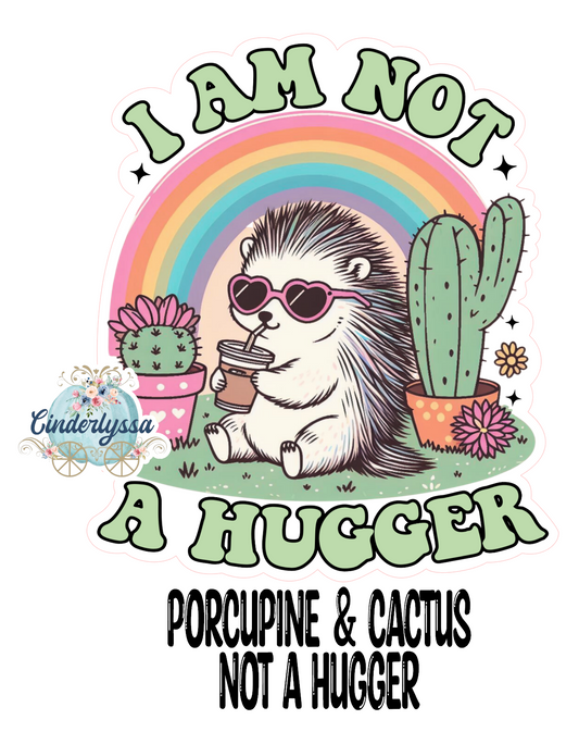 Porcupine and Cactus: Not a Hugger Cardstock Silicone Mold, Aroma Bead Molds, Premium Cardstock Images