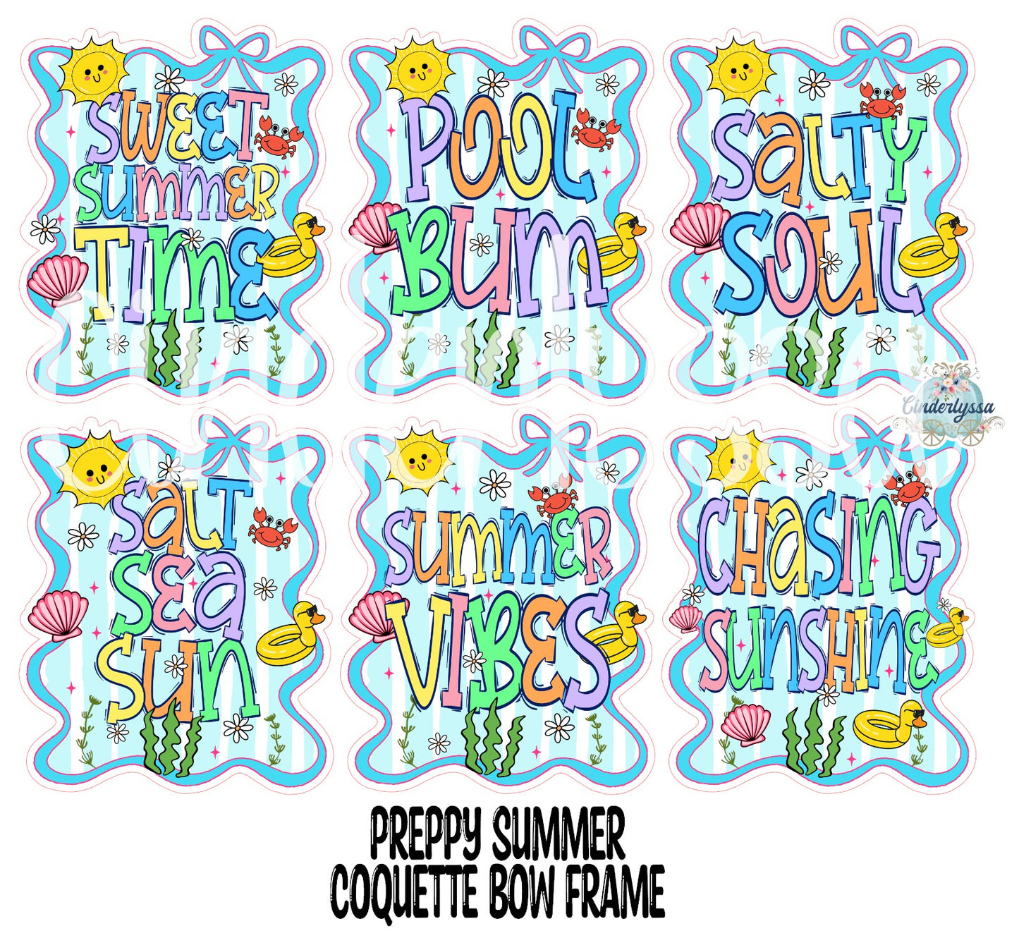 Preppy Summer Coquette Bow Frame Cardstock Silicone Mold, Aroma Bead Molds, Premium Cardstock Images