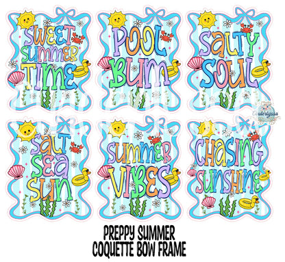 Preppy Summer Coquette Bow Frame Cardstock Silicone Mold, Aroma Bead Molds, Premium Cardstock Images