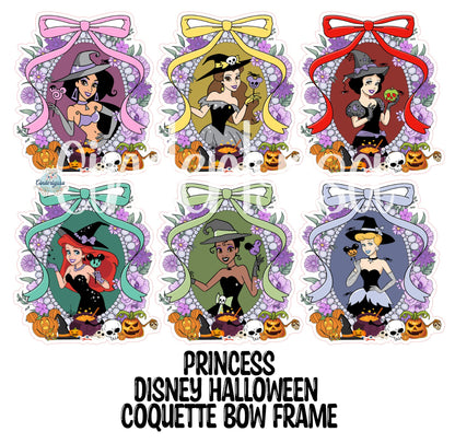 Disney Halloween Coquette Bow Frame Cardstock Silicone Mold, Aroma Bead, Car Fresh Mold, Premium Cardstock Images