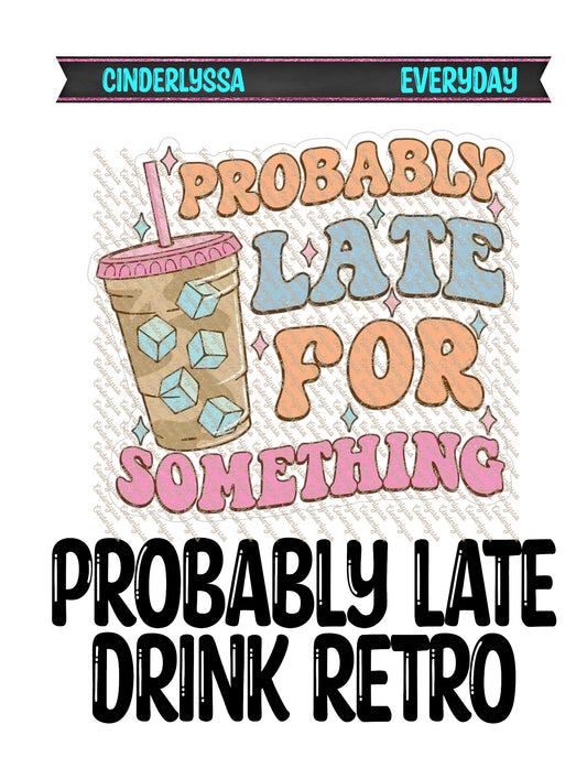 Probably Late Drink Retro Cardstock Silicone Mold, Aroma Bead Molds