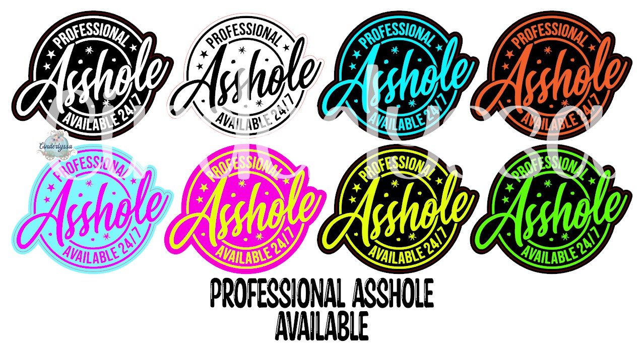 Professional Asshole Available 24/7 Cardstock Silicone Mold, Aroma Bead Molds, Premium Cardstock Images