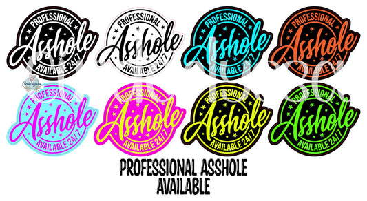 Professional Asshole Available 24/7 Cardstock Silicone Mold, Aroma Bead Molds, Premium Cardstock Images
