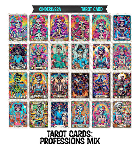 Tarot Cards: Professions Dual Cavity Cardstock Silicone Mold, Aroma Bead Molds, Premium Cardstock Images