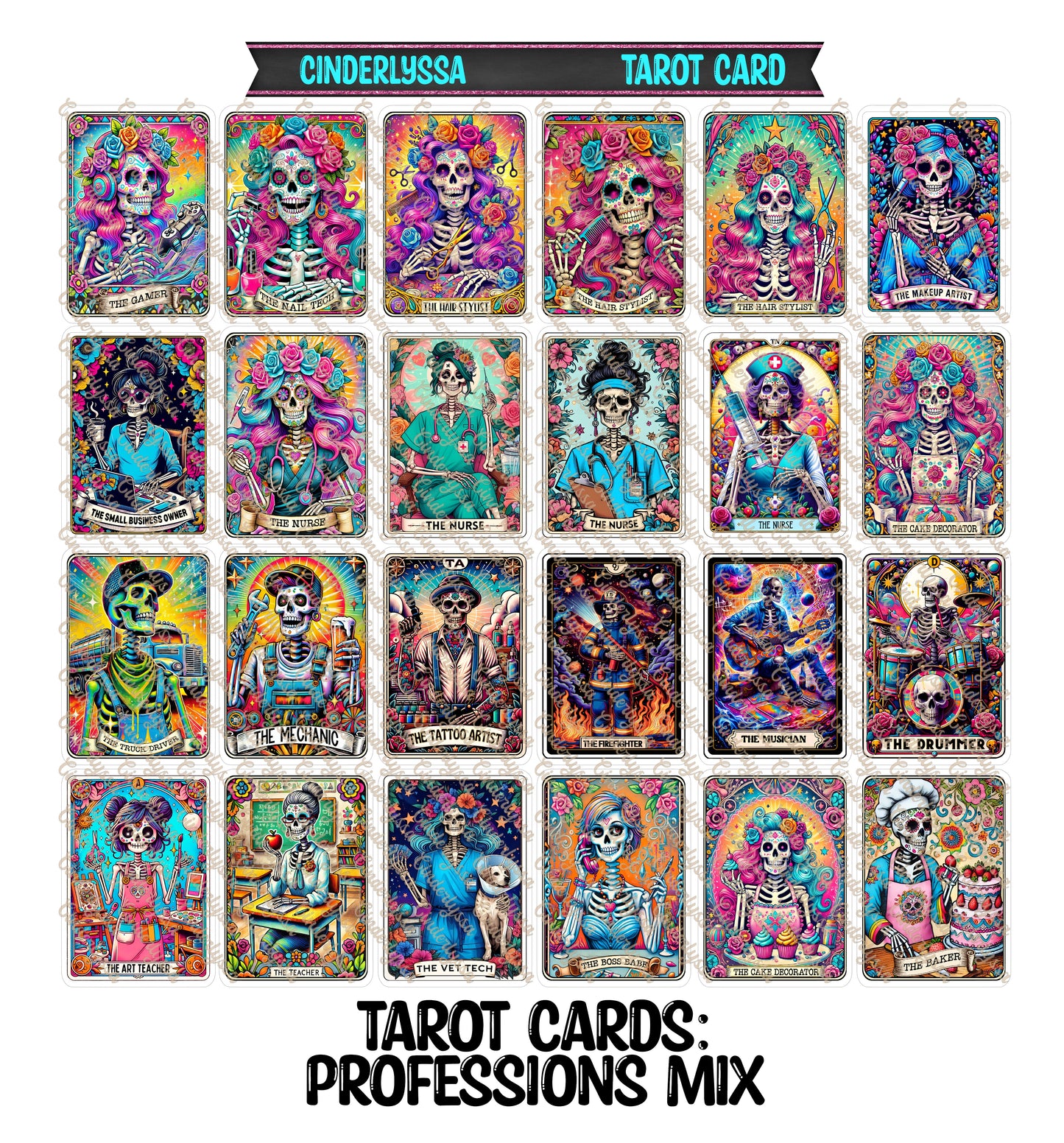 VENT CLIP: Tarot Cards: Group 1 Two Cavity Small Vent Clip Size Cardstock Silicone Mold, Aroma Bead Molds, Premium Cardstock Images