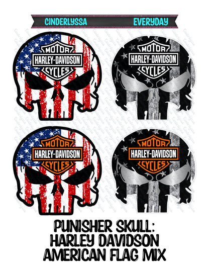 Punisher Skull Mix Cardstock Silicone Mold, Aroma Bead Molds, Premium Cardstock Images