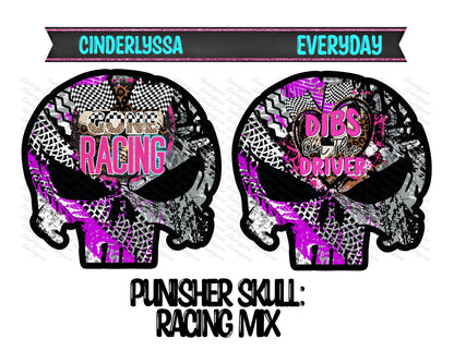 Punisher Skull Mix Cardstock Silicone Mold, Aroma Bead Molds, Premium Cardstock Images