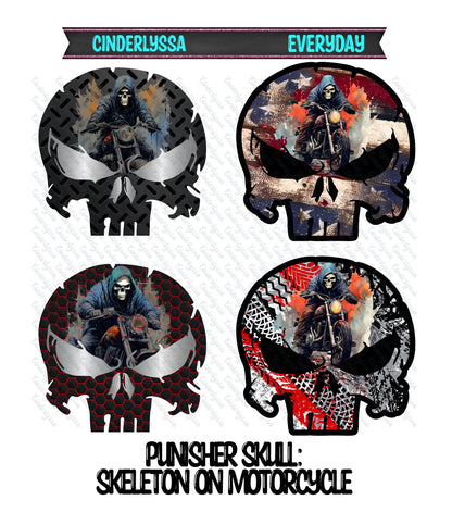 Punisher Skull Mix Cardstock Silicone Mold, Aroma Bead Molds, Premium Cardstock Images