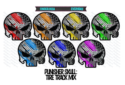 Punisher Skull Mix Cardstock Silicone Mold, Aroma Bead Molds, Premium Cardstock Images