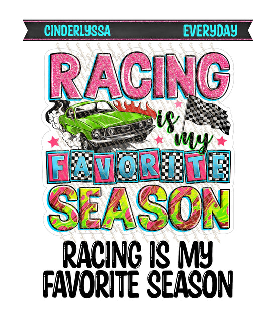 Racing Is My Favorite Season Cardstock Silicone Mold, Aroma Bead Molds, Car freshies, Premium Cardstock Images