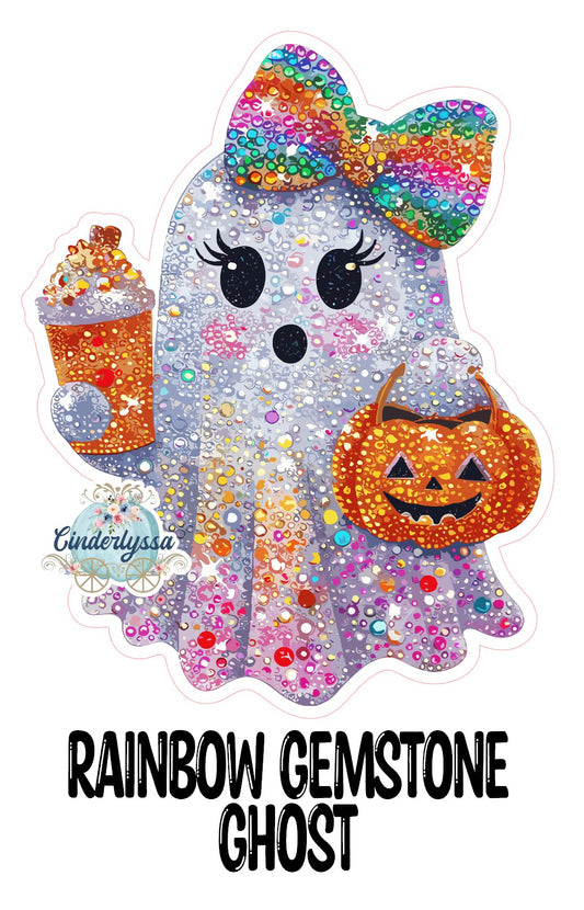 Rainbow Gemstone Ghost Cardstock Silicone Mold, Aroma Bead Molds, Premium Cardstock Images