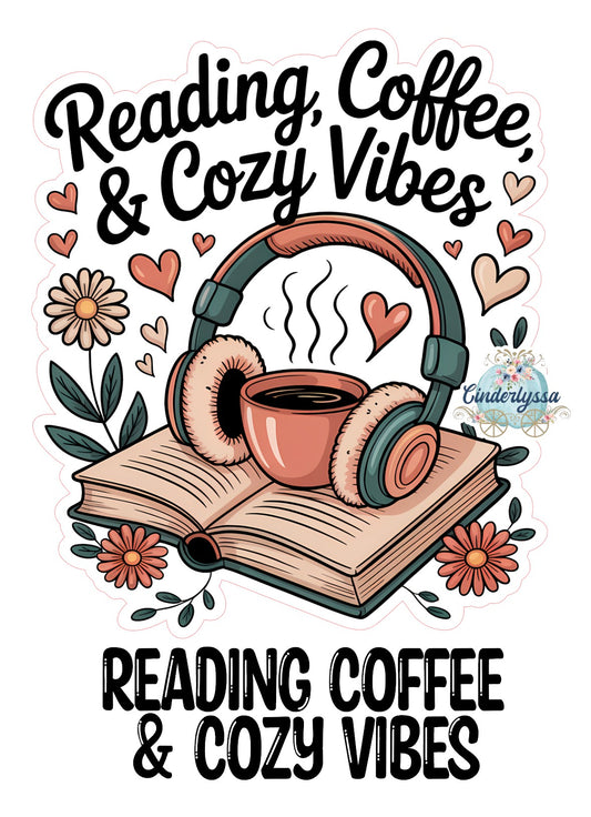 Reading Coffee & Cozy Vibes Cardstock Silicone Mold, Aroma Bead Molds, Premium Cardstock Images