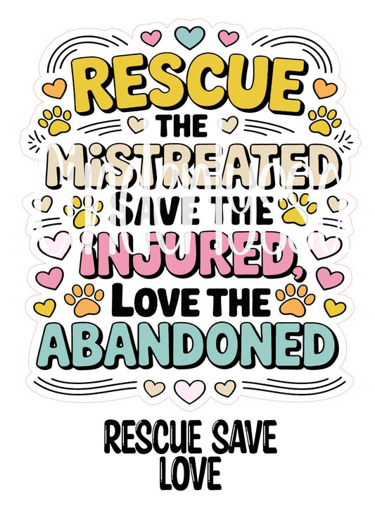 Rescue Save Love Cardstock Silicone Mold, Aroma Bead Molds, Premium Cardstock Images
