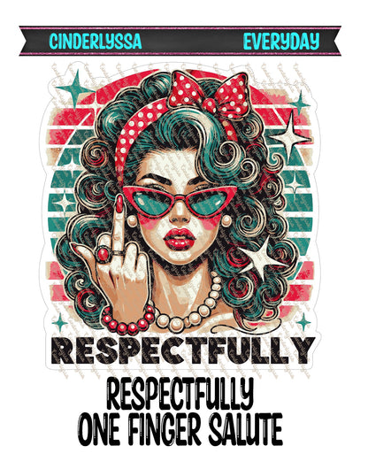 Respectfully One Finger Salute Cardstock Silicone Mold, Aroma Bead Molds, Car Freshies, Premium Cardstock Images