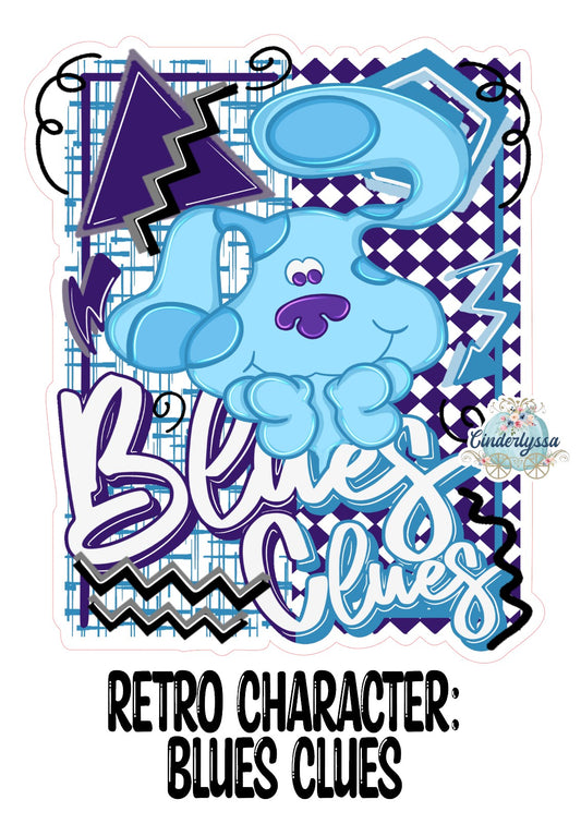 Retro Character Blues Clues Cardstock Silicone Mold, Aroma Bead Molds, Premium Cardstock Images