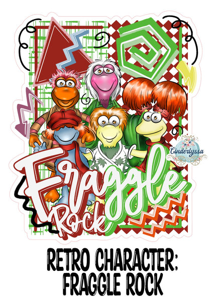Retro Character Fraggle Rock Cardstock Silicone Mold, Aroma Bead Molds, Premium Cardstock Images