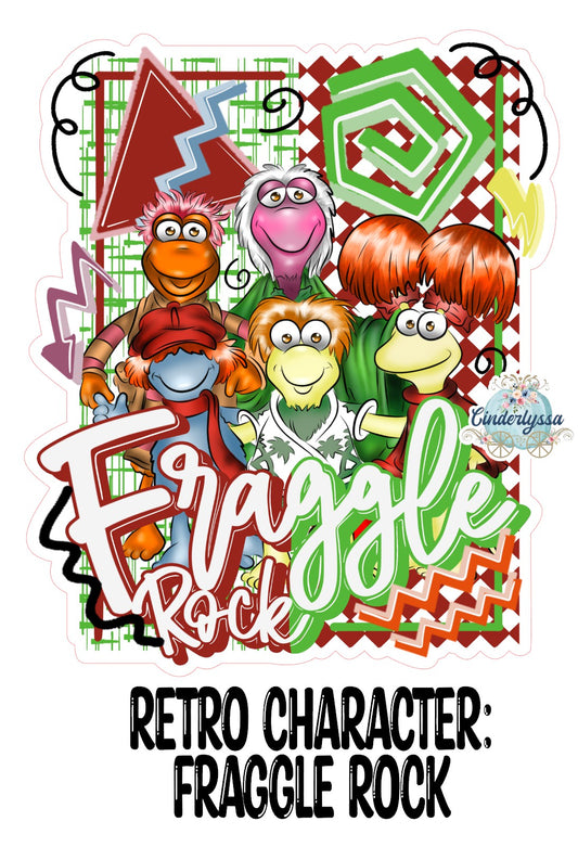 Retro Character Fraggle Rock Cardstock Silicone Mold, Aroma Bead Molds, Premium Cardstock Images