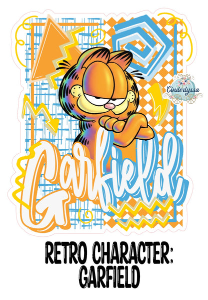 Retro Character Garfield Cardstock Silicone Mold, Aroma Bead Molds, Premium Cardstock Images