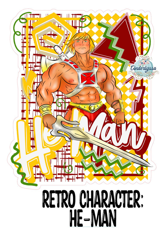 Retro Character He-Man Cardstock Silicone Mold, Aroma Bead Molds, Premium Cardstock Images