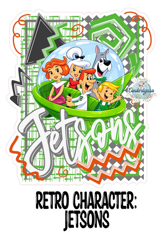 Retro Character Jetsons Cardstock Silicone Mold, Aroma Bead Molds, Premium Cardstock Images
