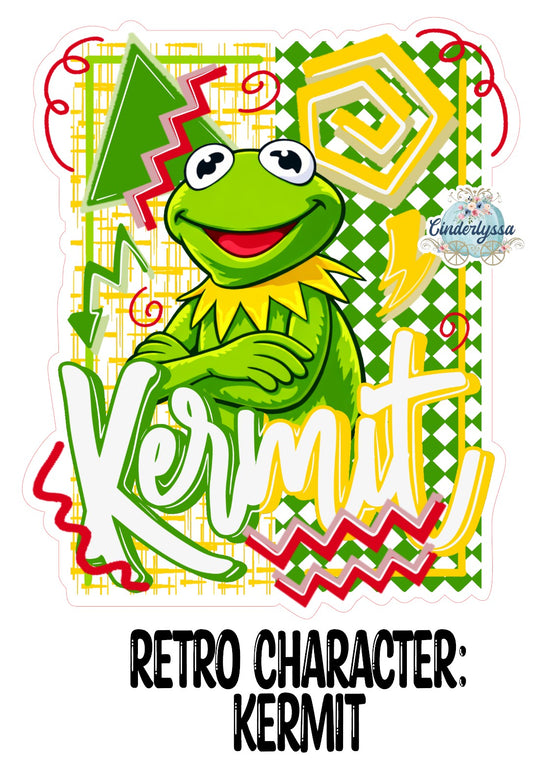Retro Character Kermit Cardstock Silicone Mold, Aroma Bead Molds, Premium Cardstock Images