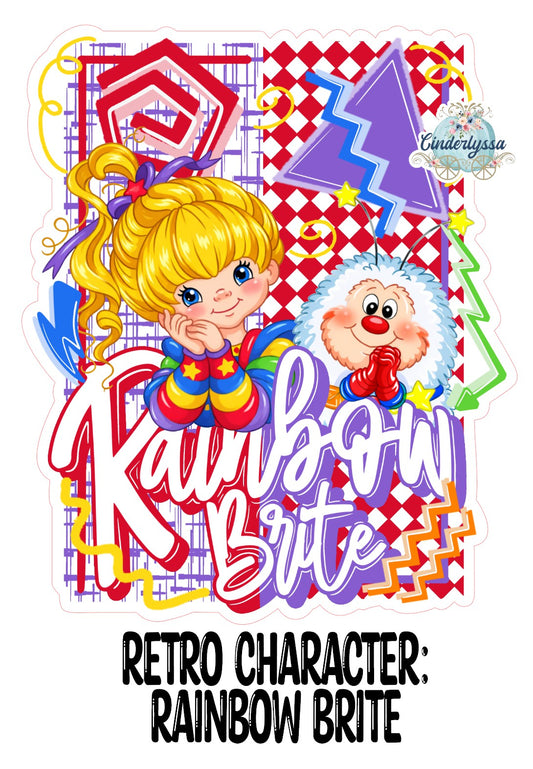 Retro Character Rainbow Brite Cardstock Silicone Mold, Aroma Bead Molds, Premium Cardstock Images