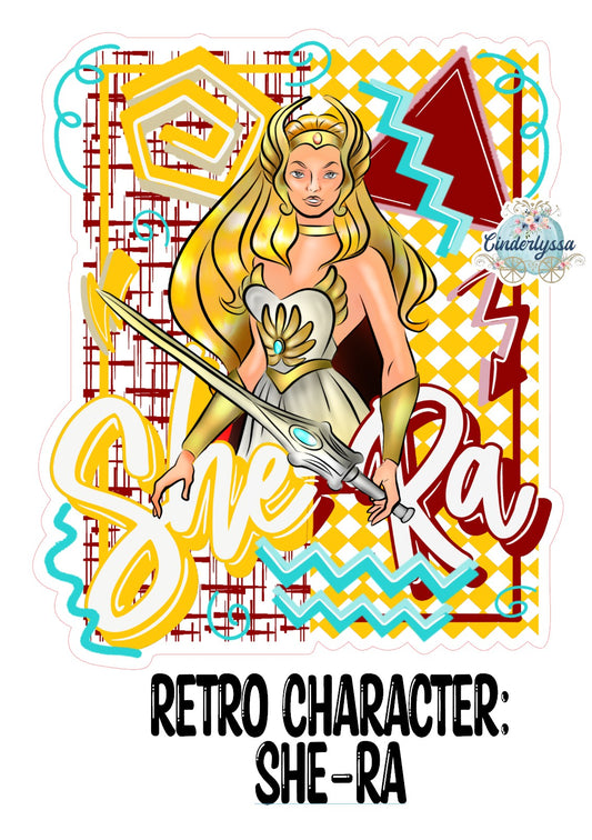 Retro Character She-Ra Cardstock Silicone Mold, Aroma Bead Molds, Premium Cardstock Images