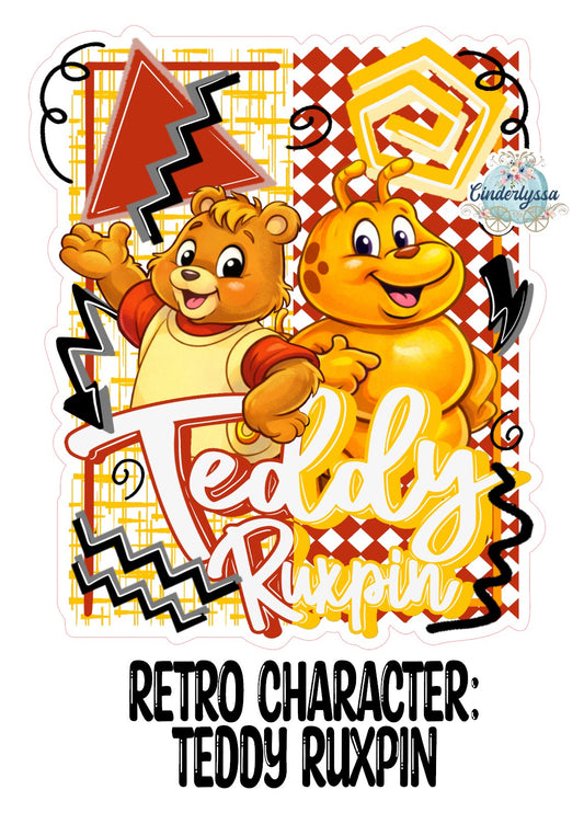 Retro Character Teddy Ruxpin Cardstock Silicone Mold, Aroma Bead Molds, Premium Cardstock Images