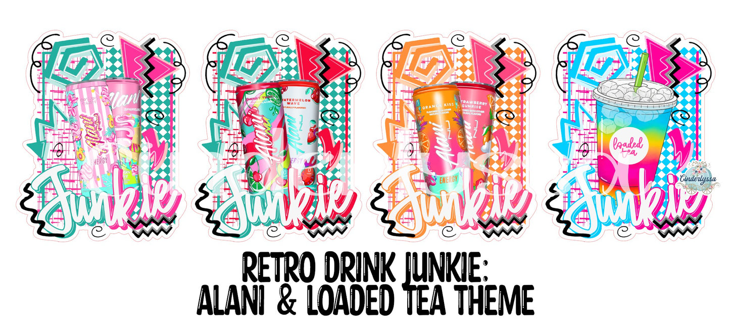 Retro Drink Junkie Cardstock Silicone Mold, Aroma Bead Molds, Premium Cardstock Images