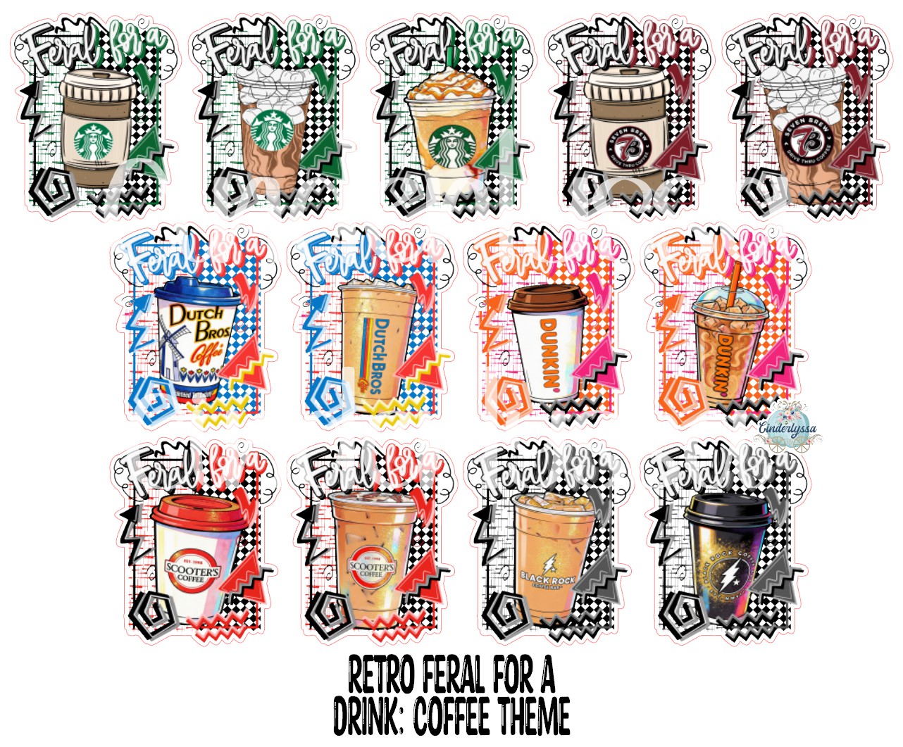 Retro Feral For A Drink Cardstock Silicone Mold, Aroma Bead Molds, Premium Cardstock Images