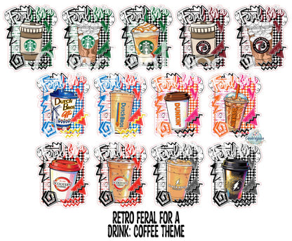 Retro Feral For A Drink Cardstock Silicone Mold, Aroma Bead Molds, Premium Cardstock Images