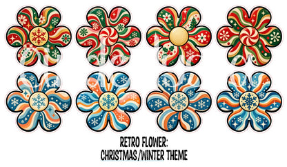 Retro Flower Cardstock Silicone Mold, Aroma Bead Molds, Premium Cardstock