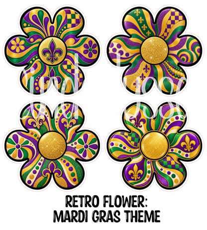 Retro Flower Cardstock Silicone Mold, Aroma Bead Molds, Premium Cardstock