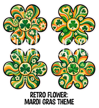 Retro Flower Cardstock Silicone Mold, Aroma Bead Molds, Premium Cardstock