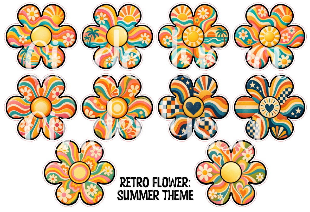 Retro Flower Cardstock Silicone Mold, Aroma Bead Molds, Premium Cardstock